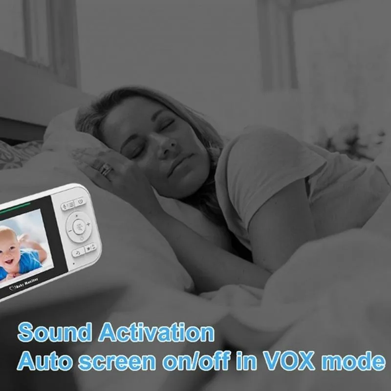 2-Way Voice Baby Monitor with Temperature Detection and 2.8 LCD Screen