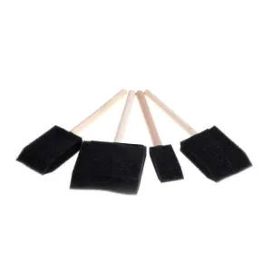 5 pcs/set Wooden Handle Foam Sponge Brush For Art Painting Graffiti Dust Cleaning Painting Tool Drawing Toys