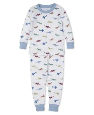 Active Aviators Print Pajama Set - Multi