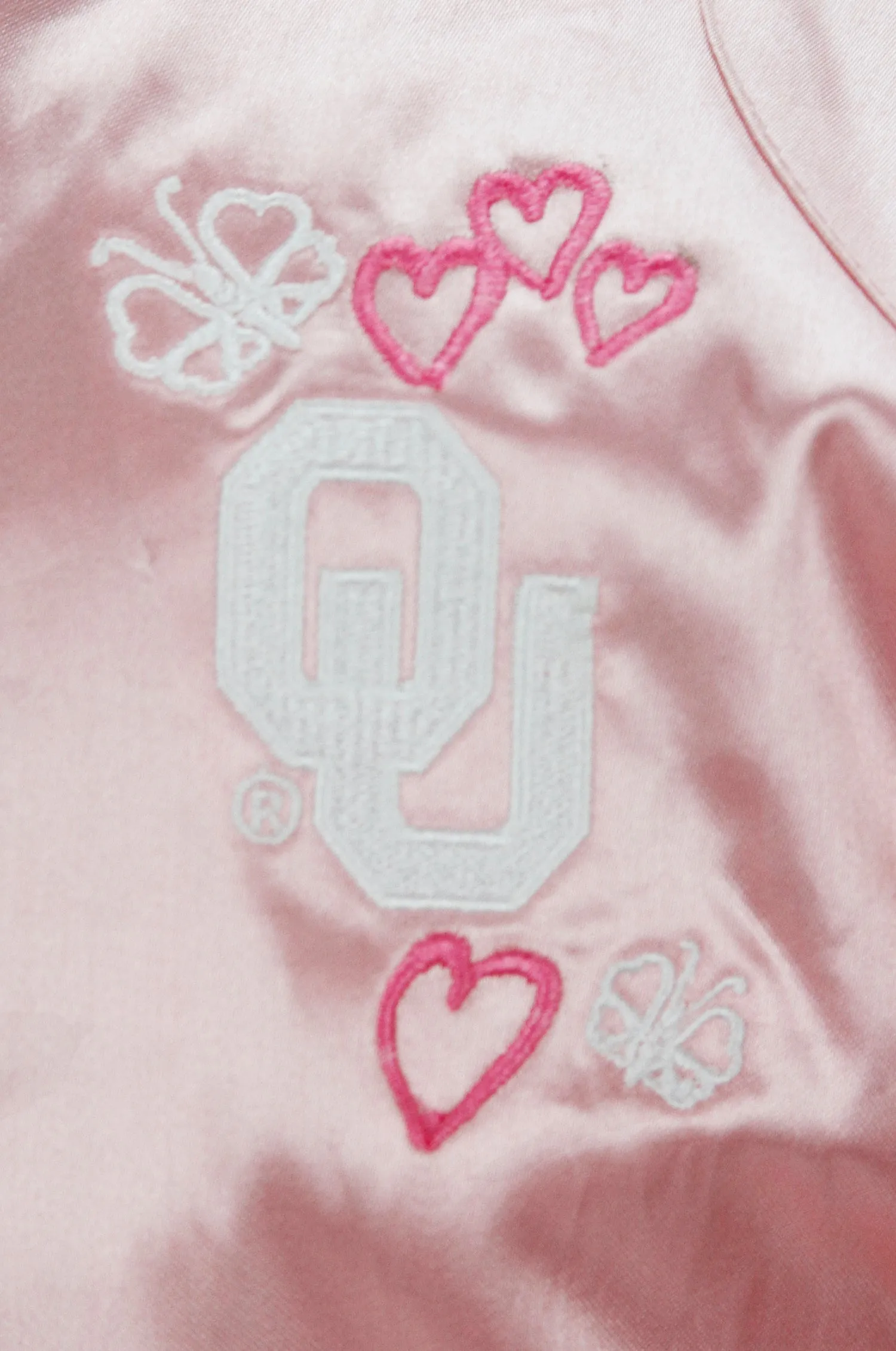 Adidas NCAA Toddlers Oklahoma Sooners Satin Cheer Jacket - Pink