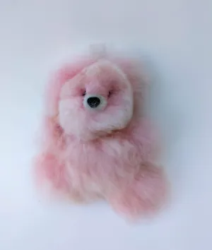 Alpaca Stuffed Pink Bear Small