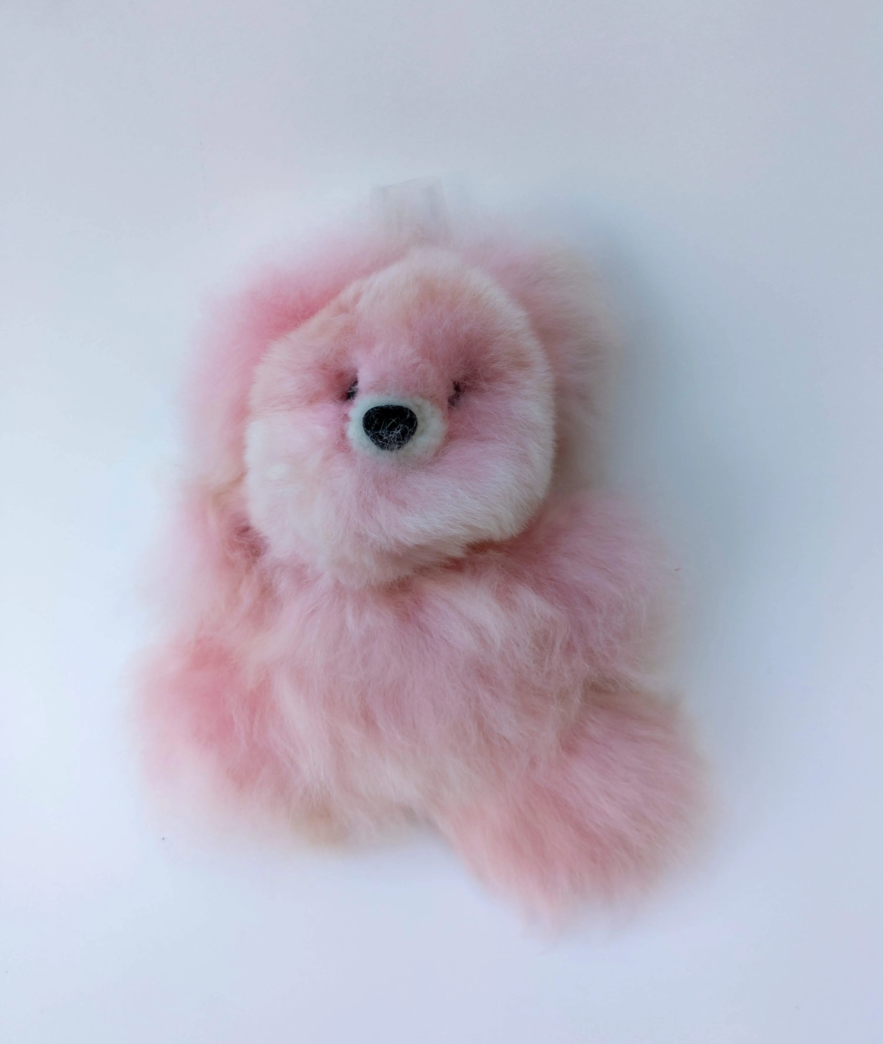 Alpaca Stuffed Pink Bear Small