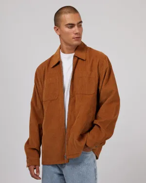Baby Cord Zip Thru Jacket Tan