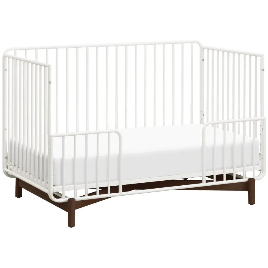 Babyletto Bixby 3-in-1 Convertible Metal Crib with Toddler Bed Conversion Kit