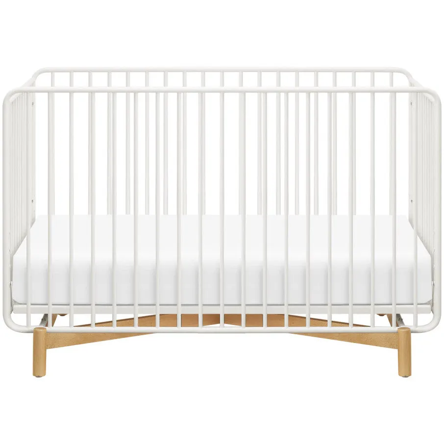 Babyletto Bixby 3-in-1 Convertible Metal Crib with Toddler Bed Conversion Kit