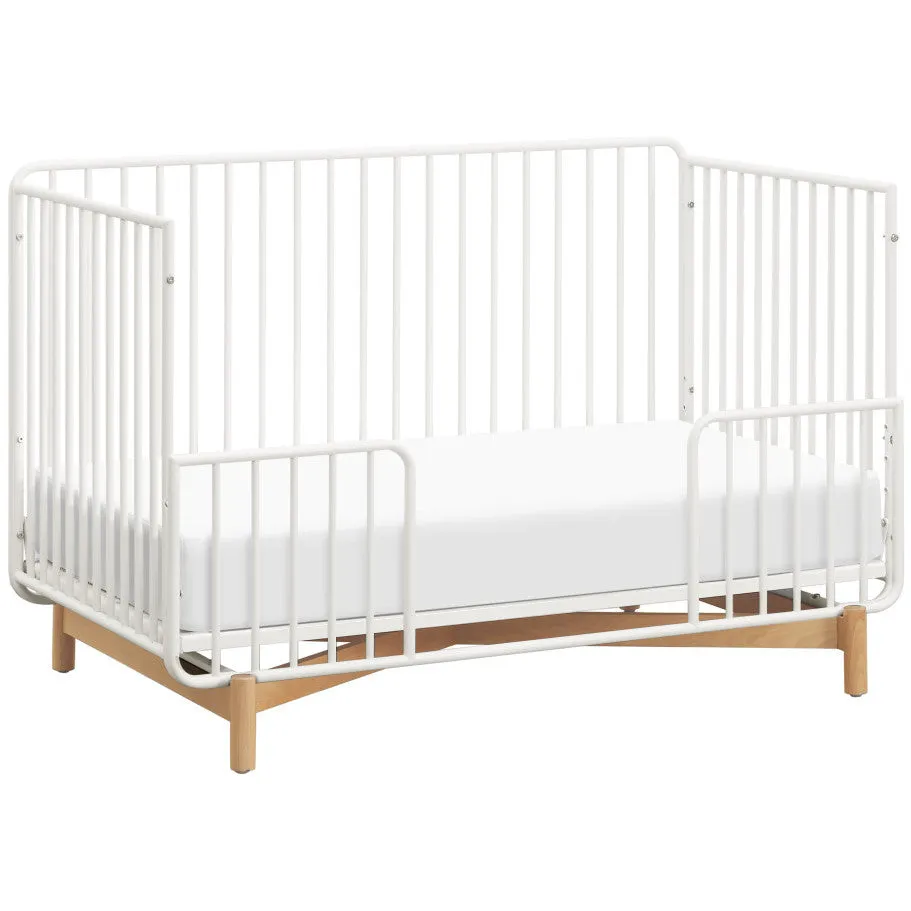 Babyletto Bixby 3-in-1 Convertible Metal Crib with Toddler Bed Conversion Kit