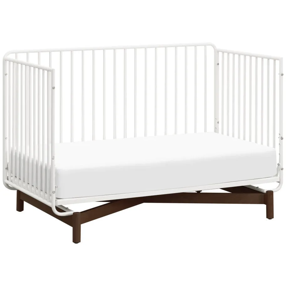 Babyletto Bixby 3-in-1 Convertible Metal Crib with Toddler Bed Conversion Kit