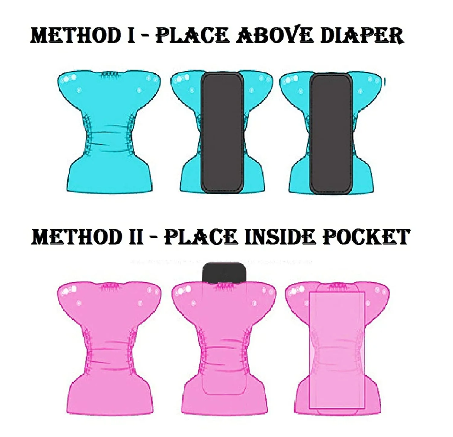 Babymoon 1 Cloth Diaper with 5Layers Grey Insert Premium Adjustable Reusable Cloth Diaper (Floral)