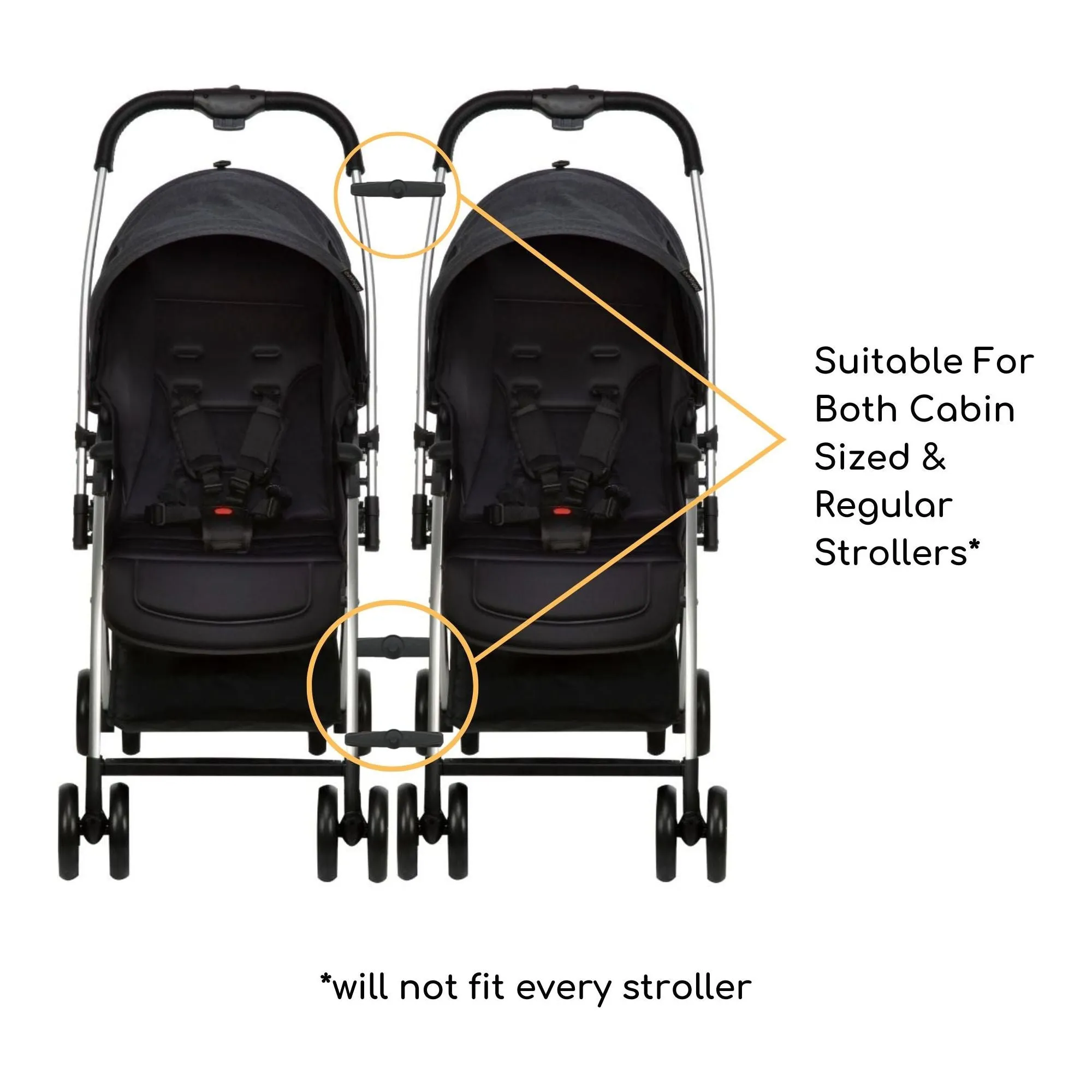 Bonbijou Twin Stroller Adaptor Set (3pcs)