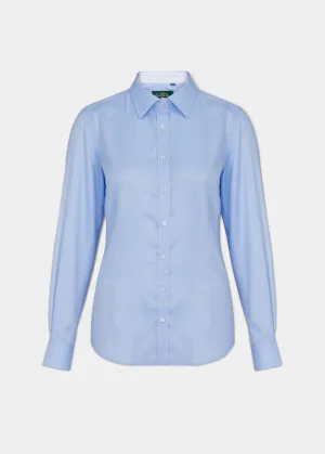 Bromford Ladies Cotton Shirt In Baby Blue - Regular Fit