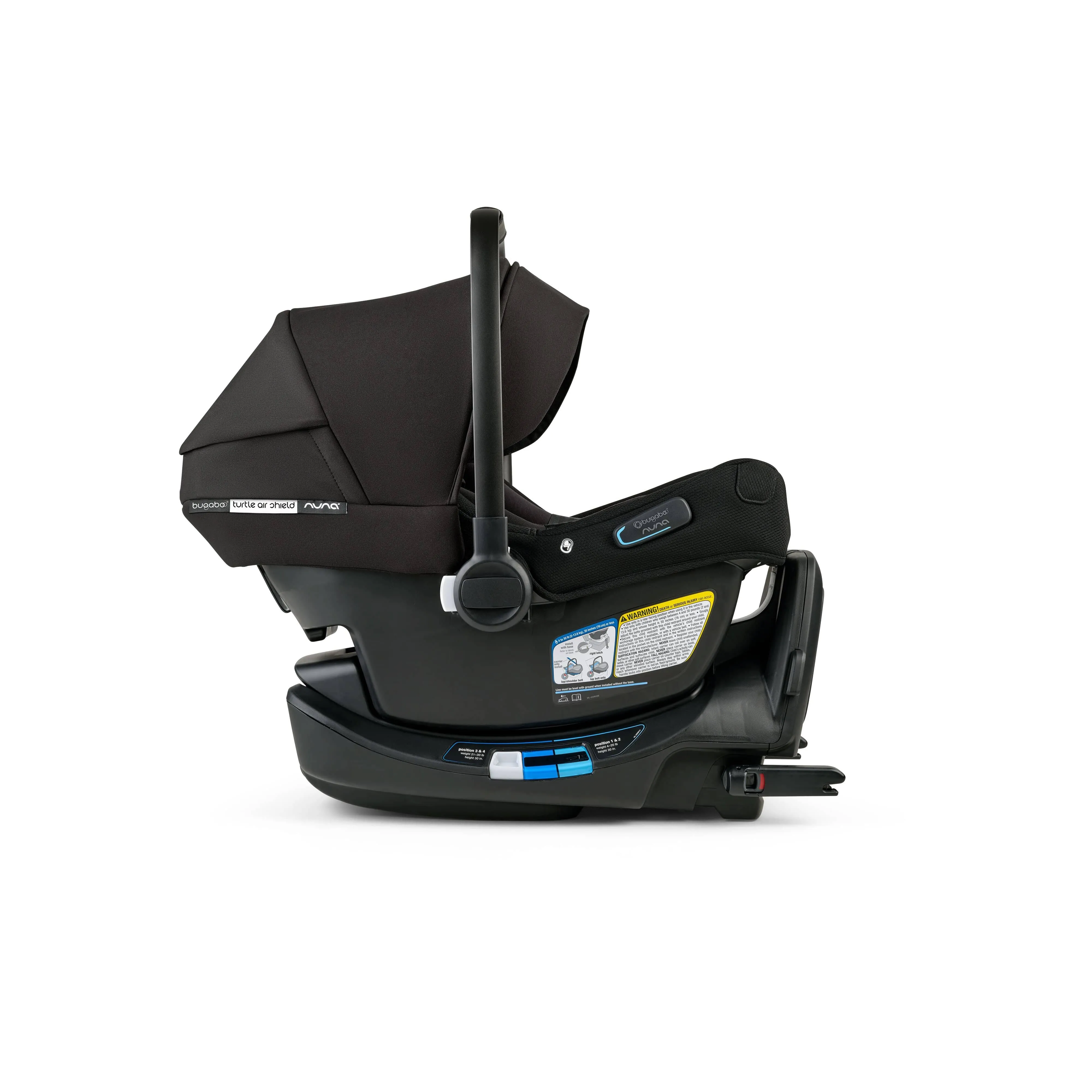 Bugaboo Turtle Air Shield by Nuna car seat   base BLACK