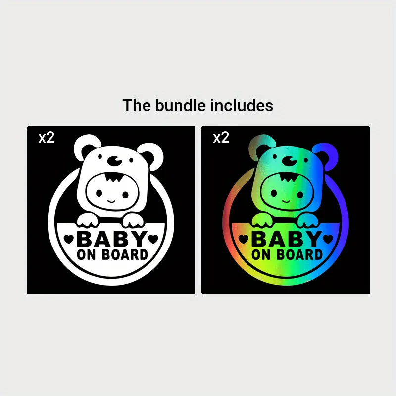 Bumper Sticker Baby On Board Decal for Safety  Gift