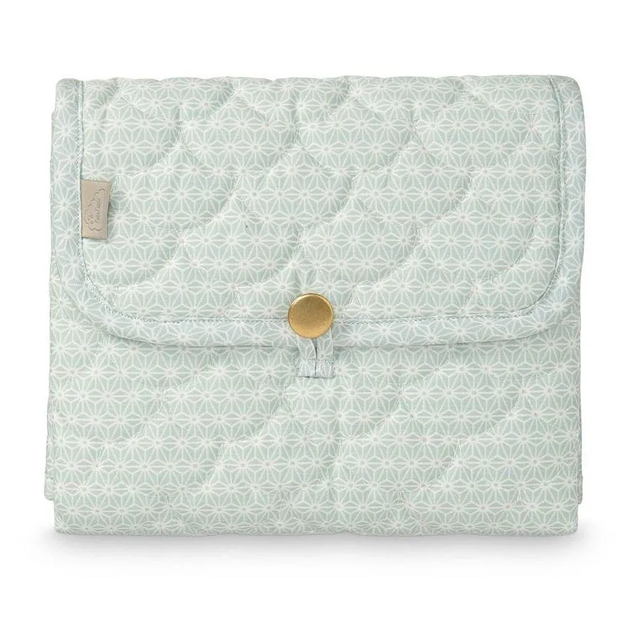 Cam Cam Quilted Changing Mat in Sashiko Mint