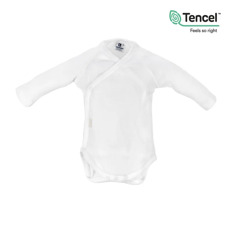 Cambrass Body L.Sleeve Crossed Tencel White