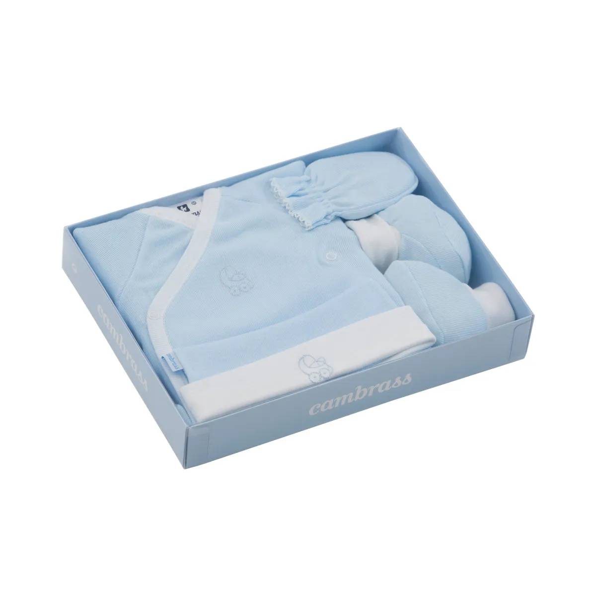 Cambrass Set Newborn 4pcs 711 Liso Blue