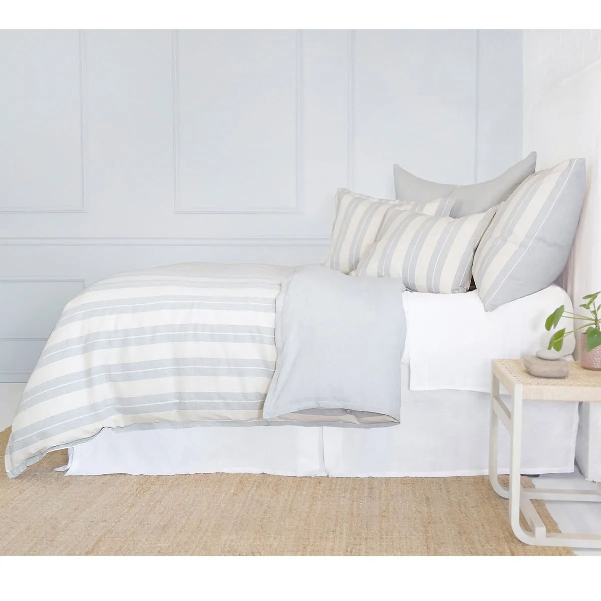 Carter Ivory & Denim Bedding by Pom Pom at Home