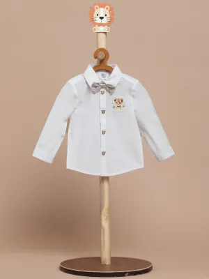 Classic Shirt with a Little Leo Bow