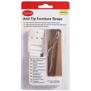 Clippasafe Anti-Tip Furniture Straps