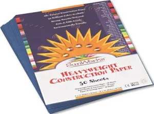 Construction Paper 58 Lbs. 9 X 12 Blue 50 Sheets/Pack