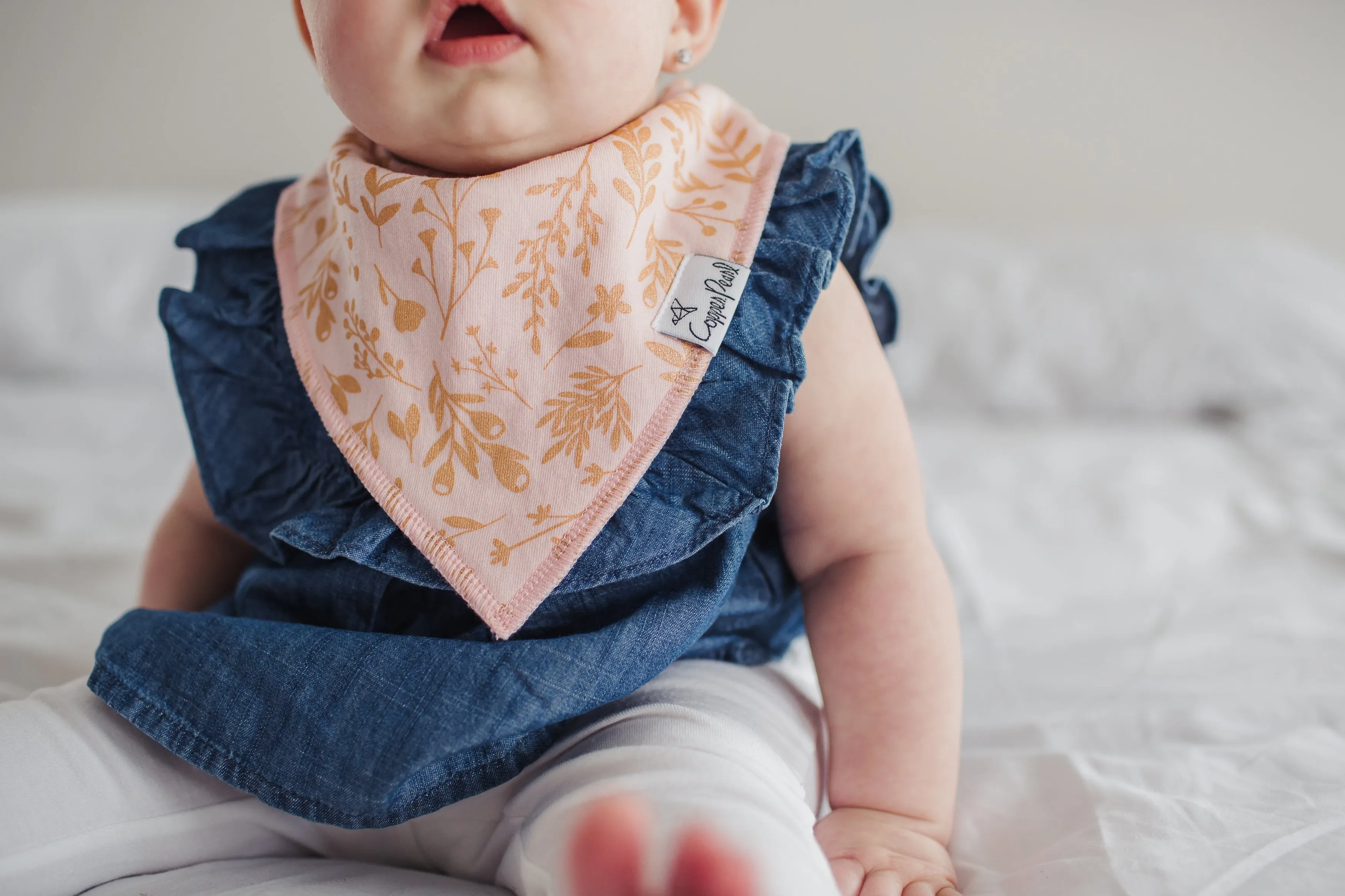 Copper Pearl Baby Bandana Bibs | Lola