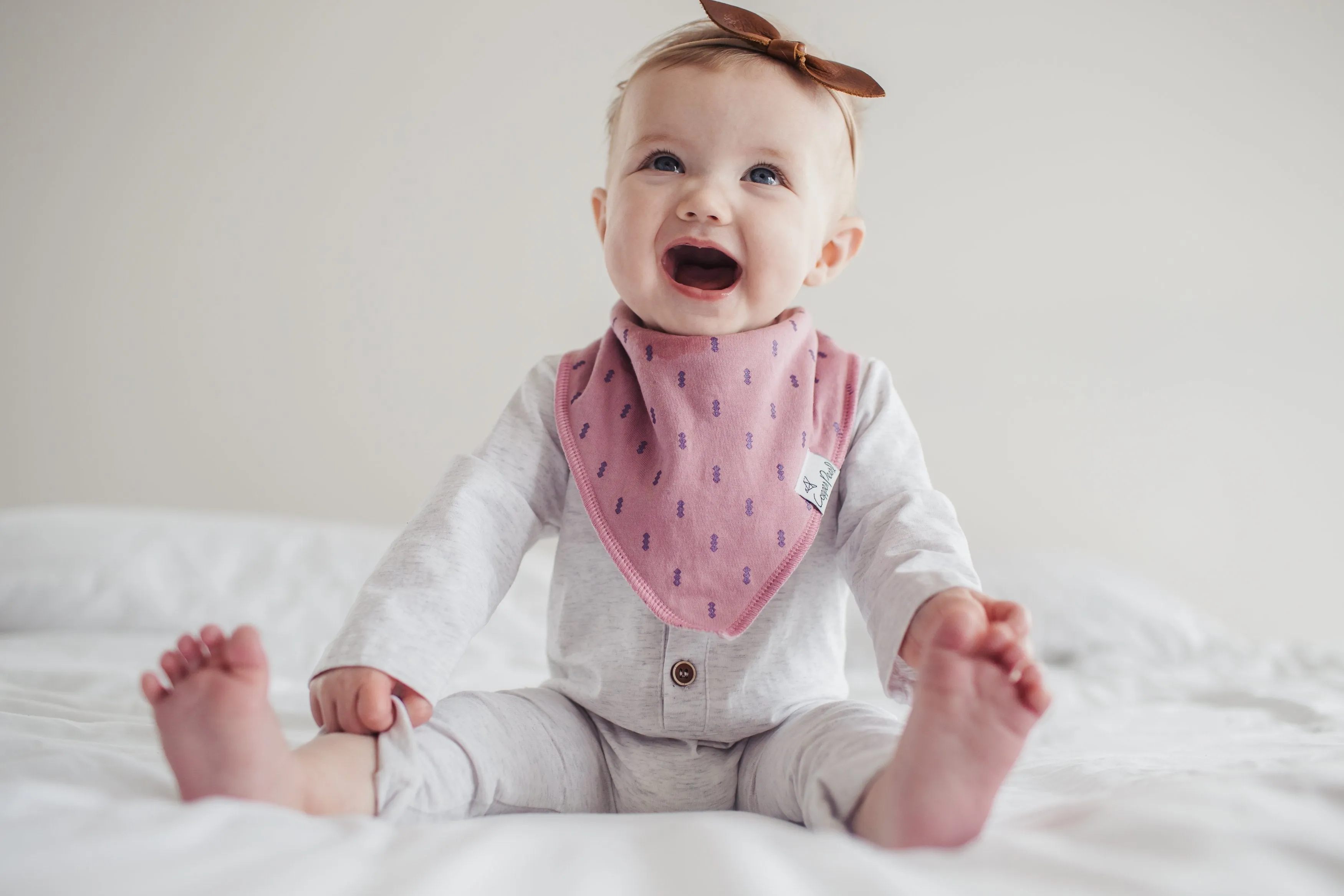Copper Pearl Baby Bandana Bibs | Lola