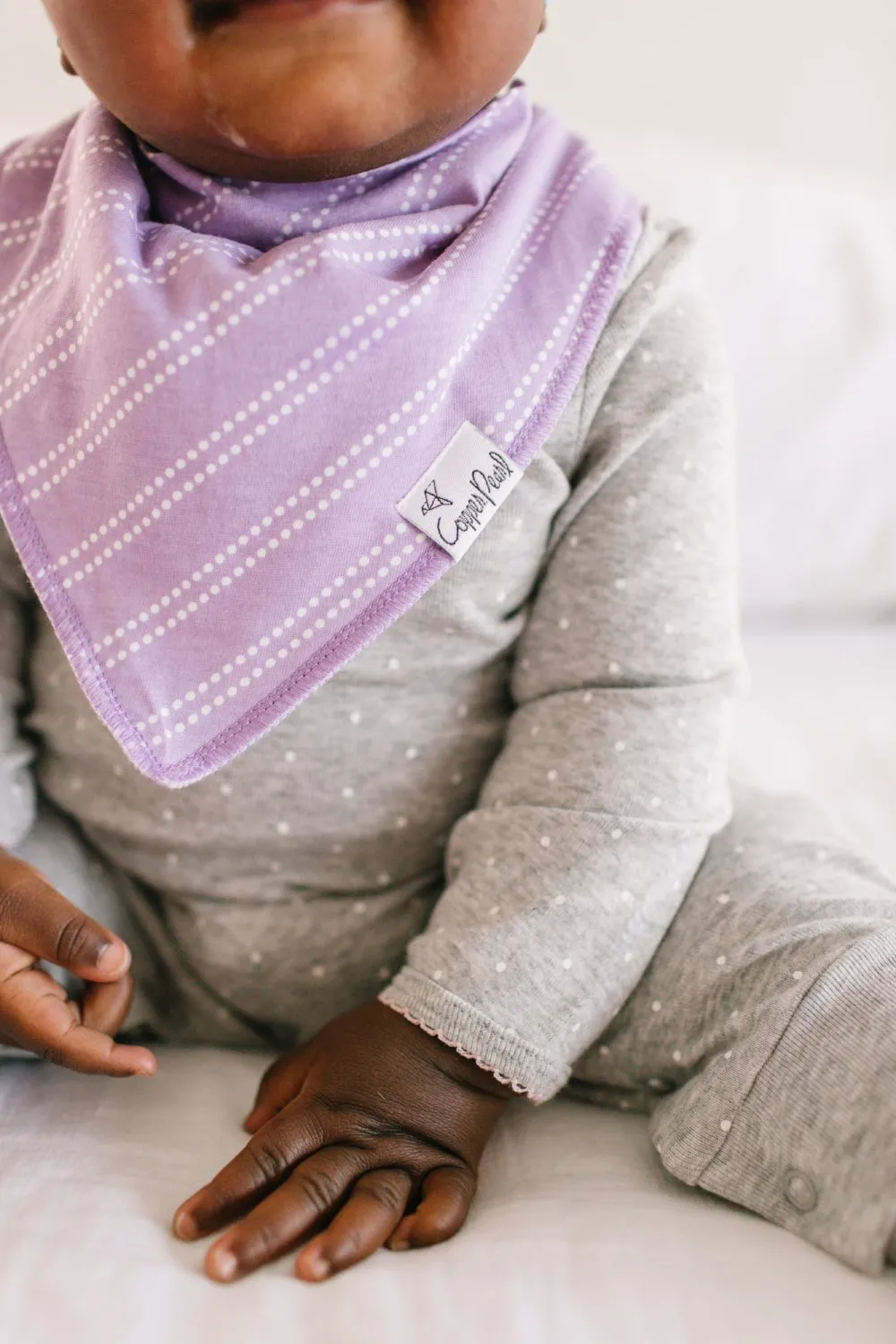 Copper Pearl Baby Bandana Bibs | Sassy