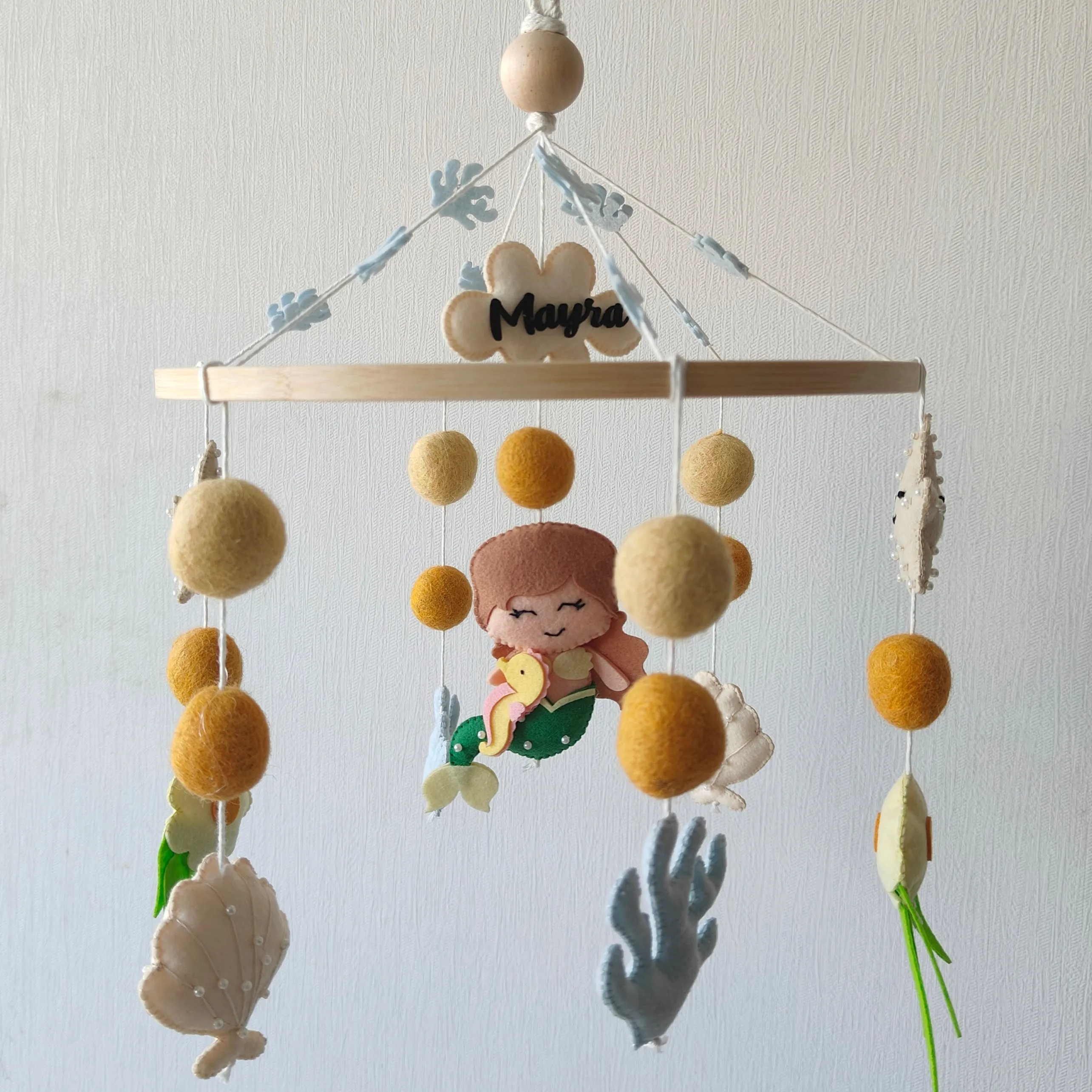 Cot / Crib Mobile - Coral Reef Floral
