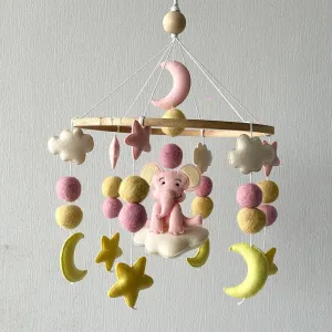 Cot / Crib Mobile - Starry Sky Elephant