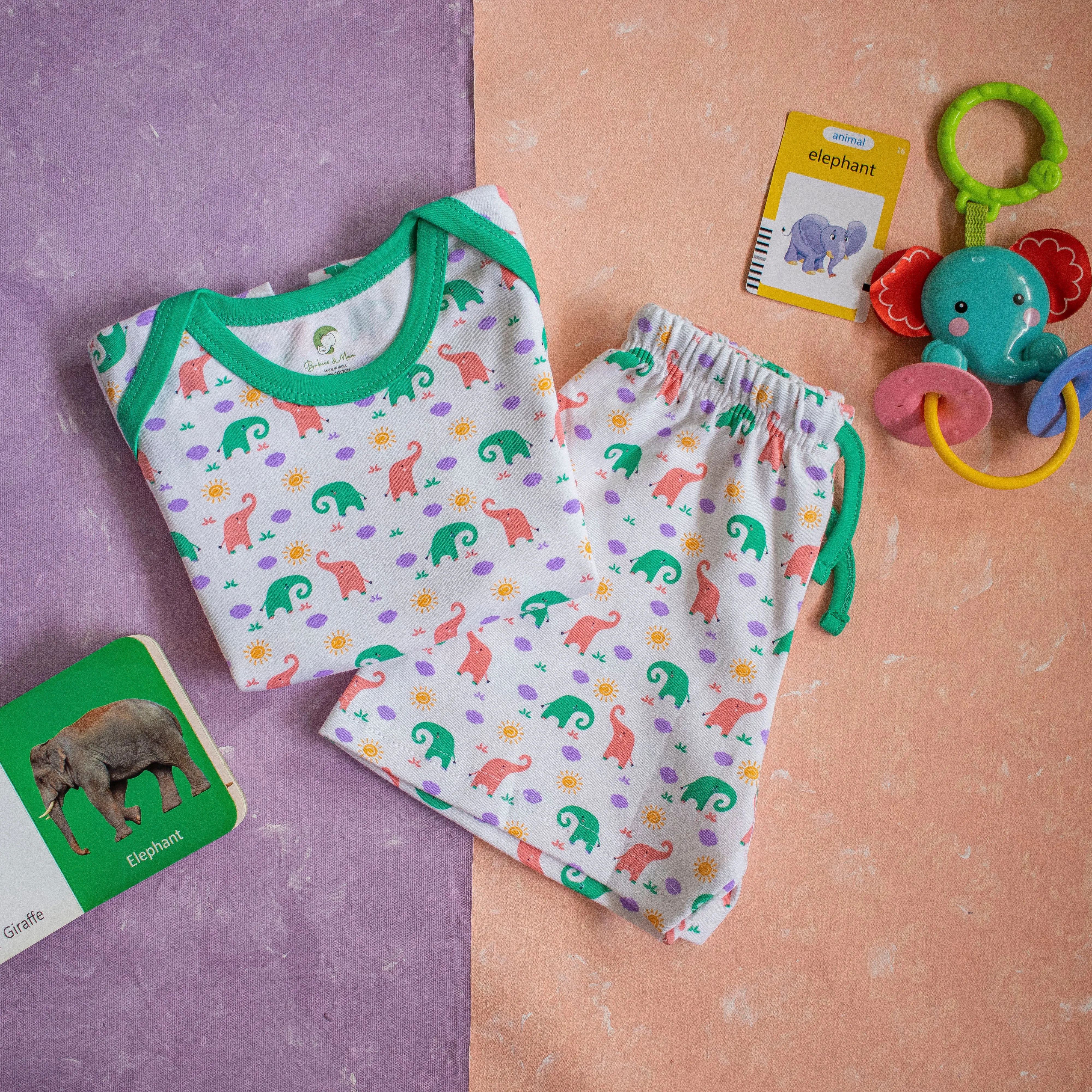 Elephant T-Shirt With Shorts