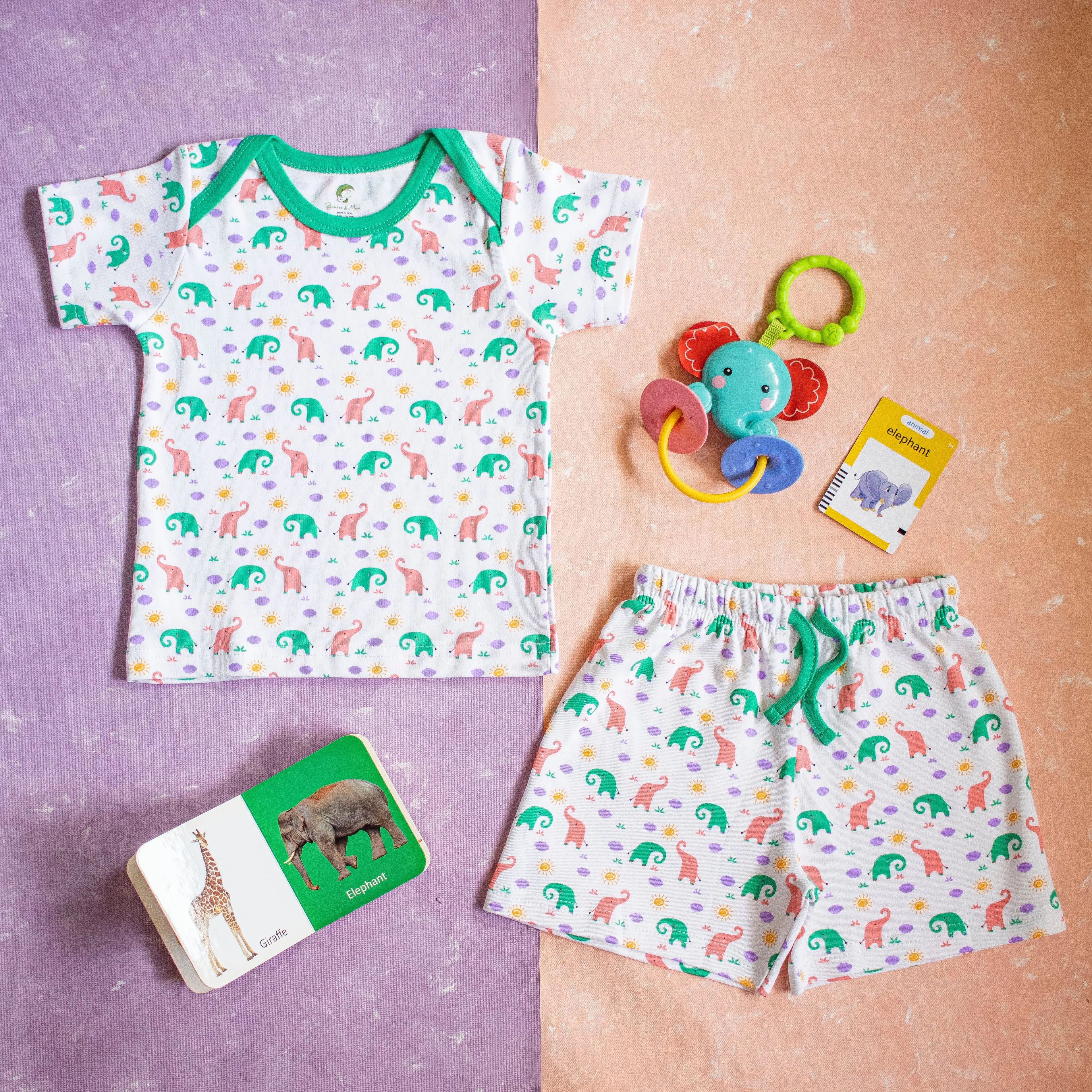 Elephant T-Shirt With Shorts