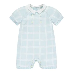 Emile et Rose - Pale blue and white all in one, Danny