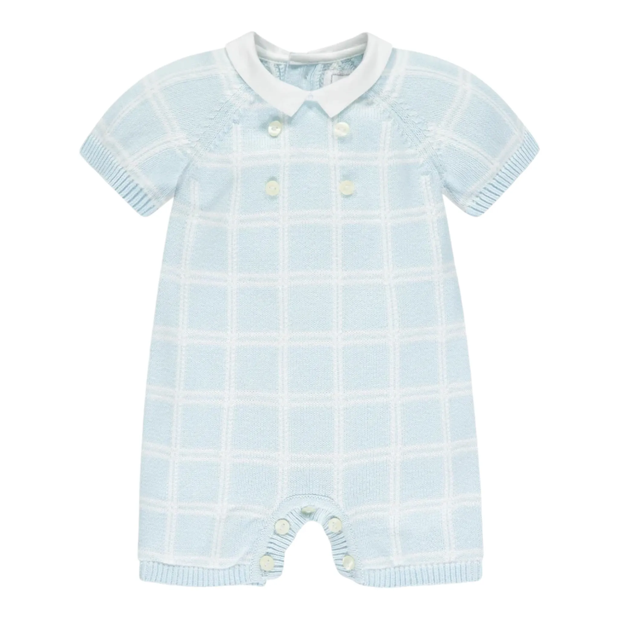 Emile et Rose - Pale blue and white all in one, Danny