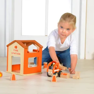 Fire Station Mini Play Set Pretend Play Developmental Toys