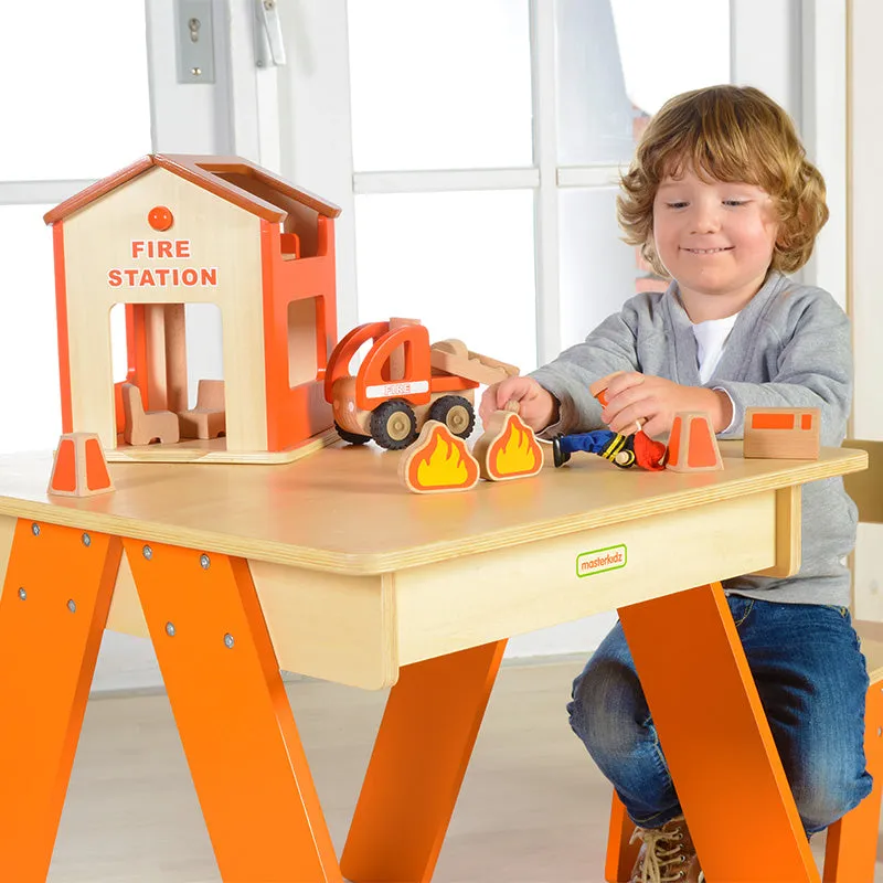 Fire Station Mini Play Set Pretend Play Developmental Toys