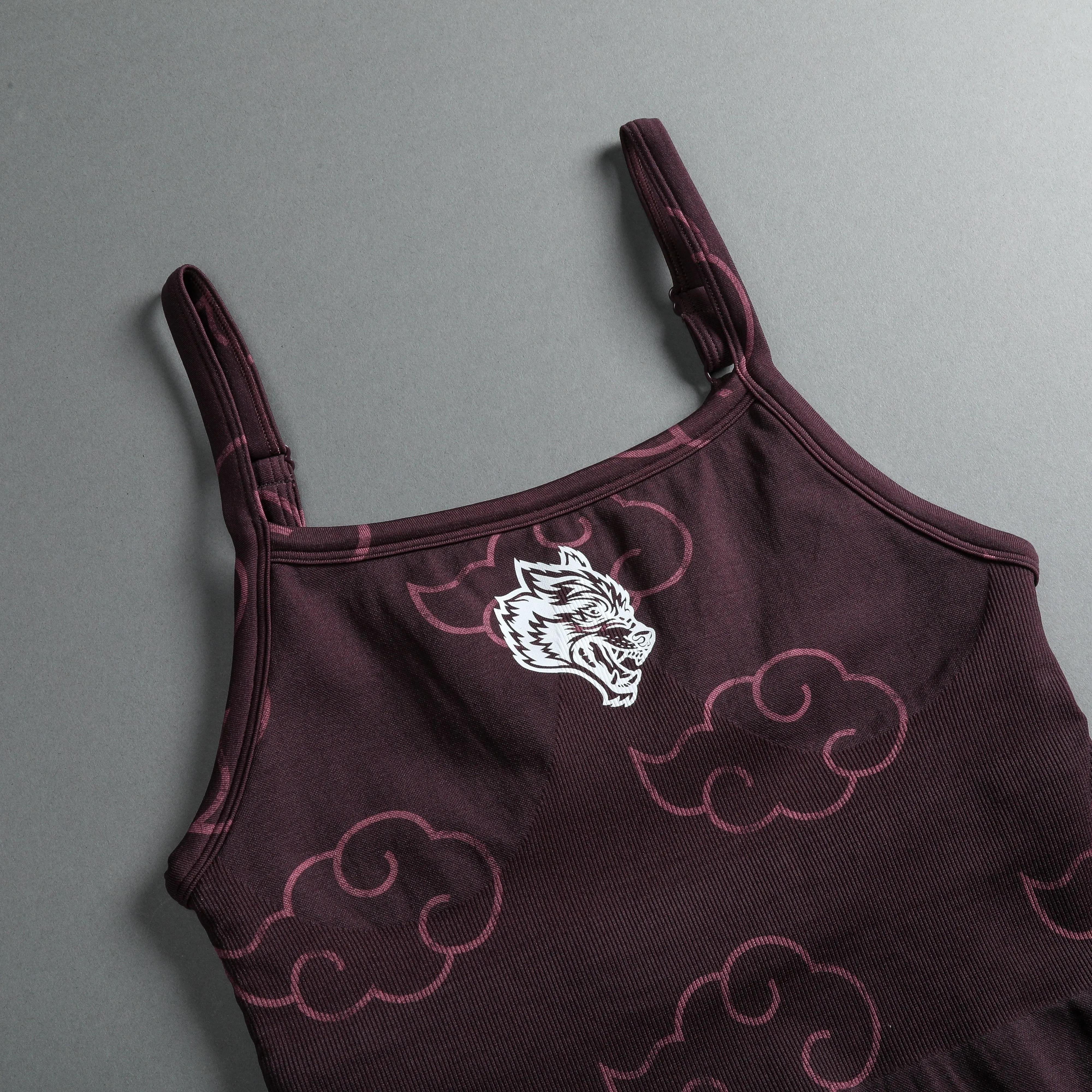 Floating Sonya "Everson Seamless" Bodysuit in Cherry Wine