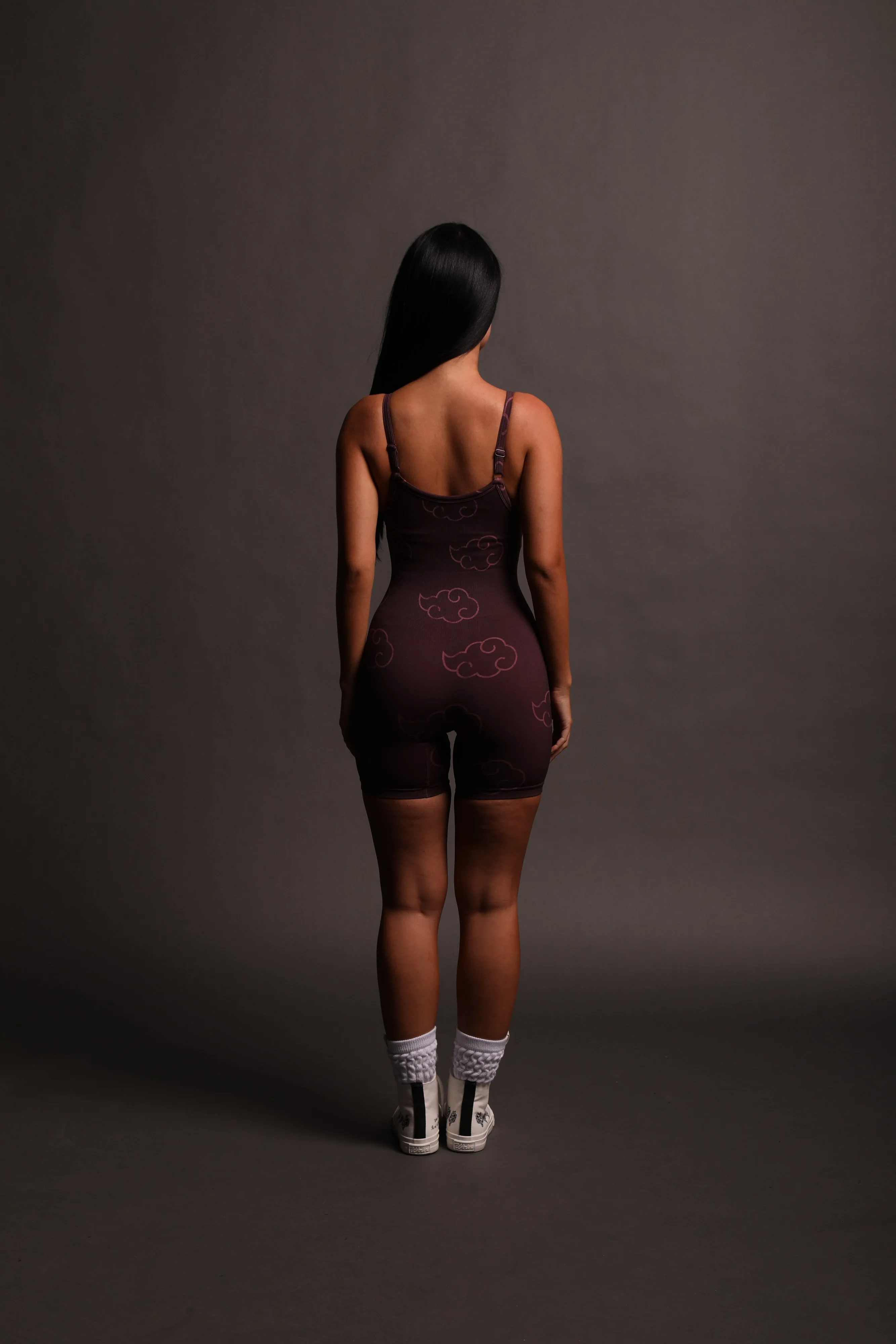Floating Sonya "Everson Seamless" Bodysuit in Cherry Wine