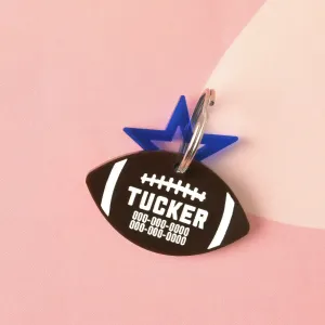 Football Personalized Pet tag