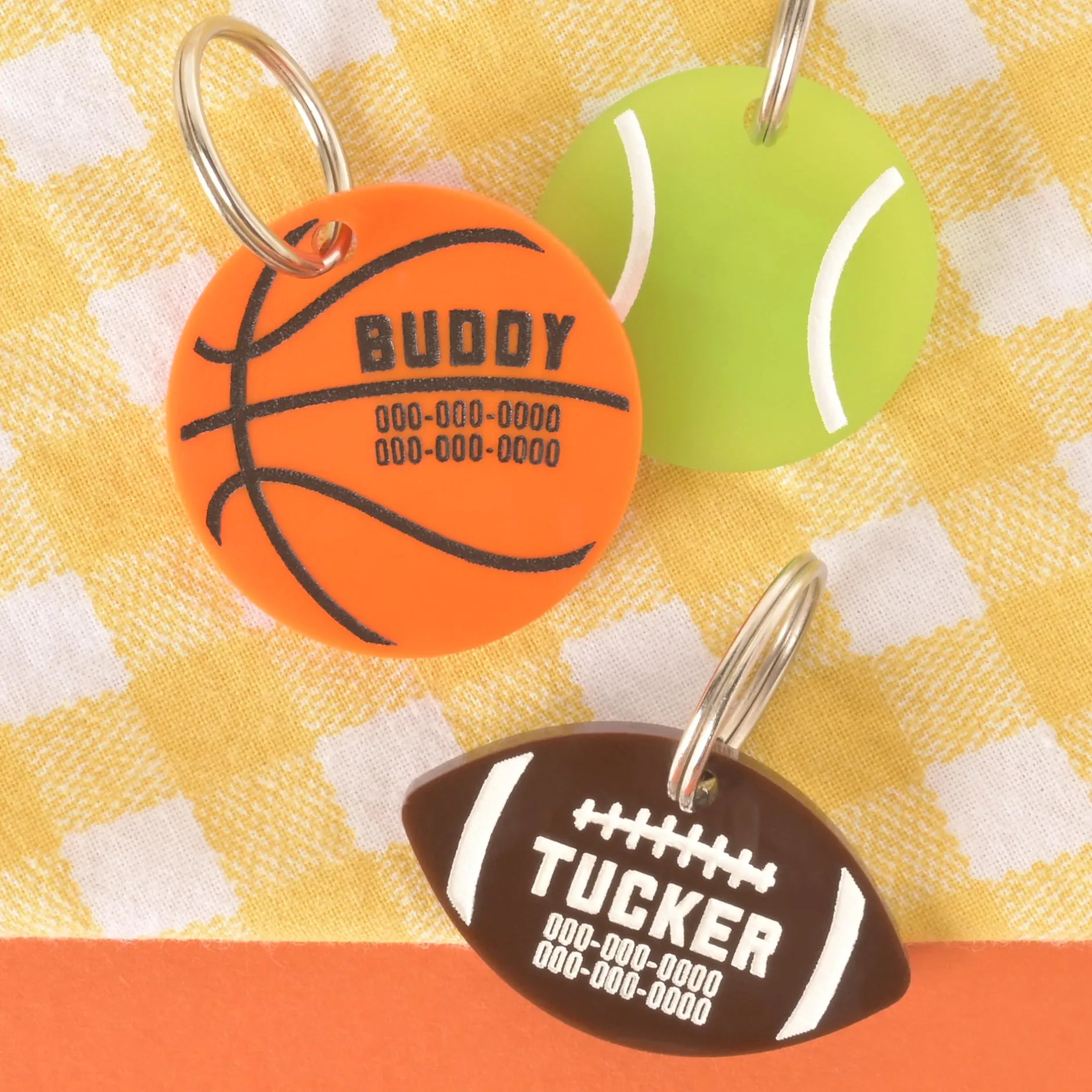 Football Personalized Pet tag
