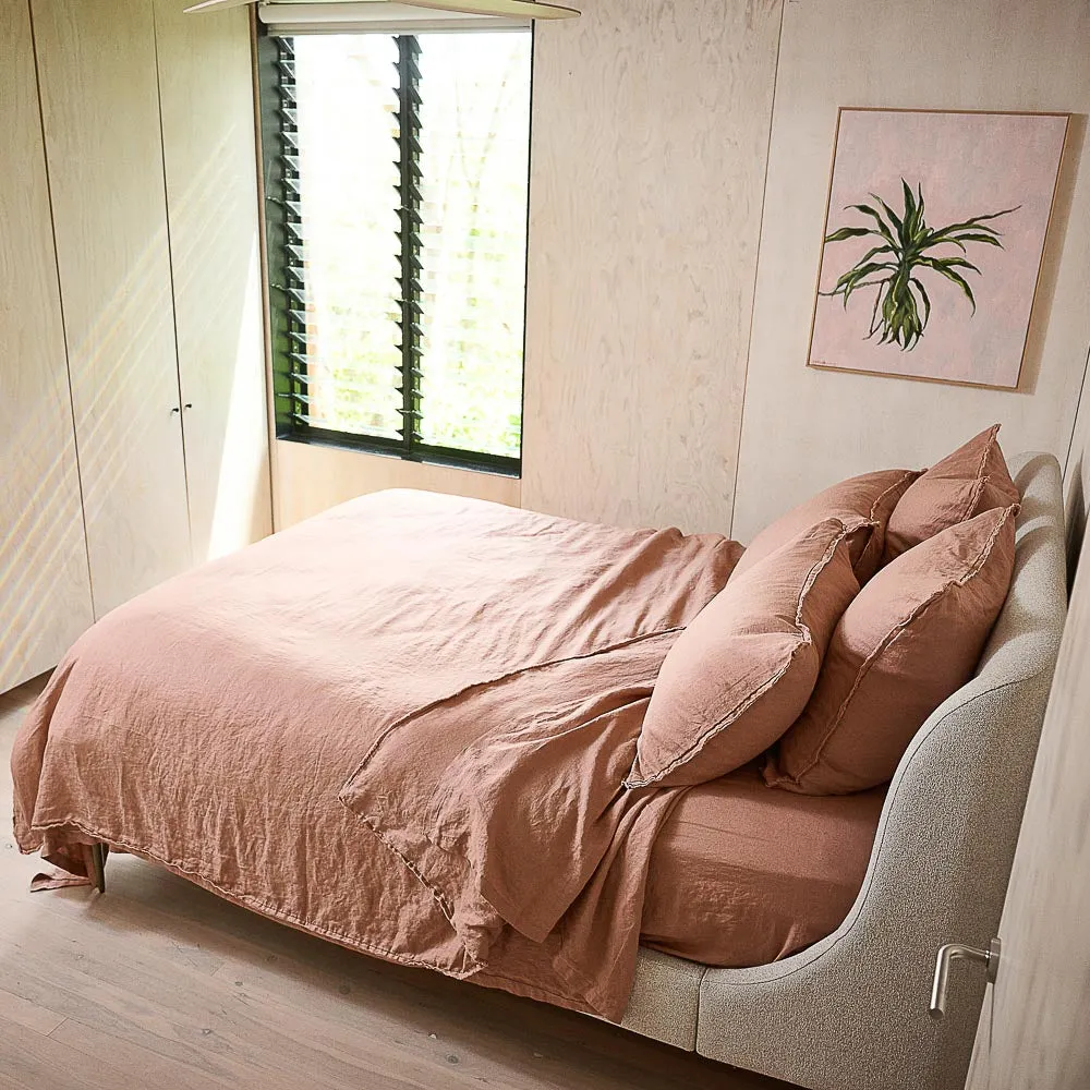 French Linen Duvet Cover - Lotus