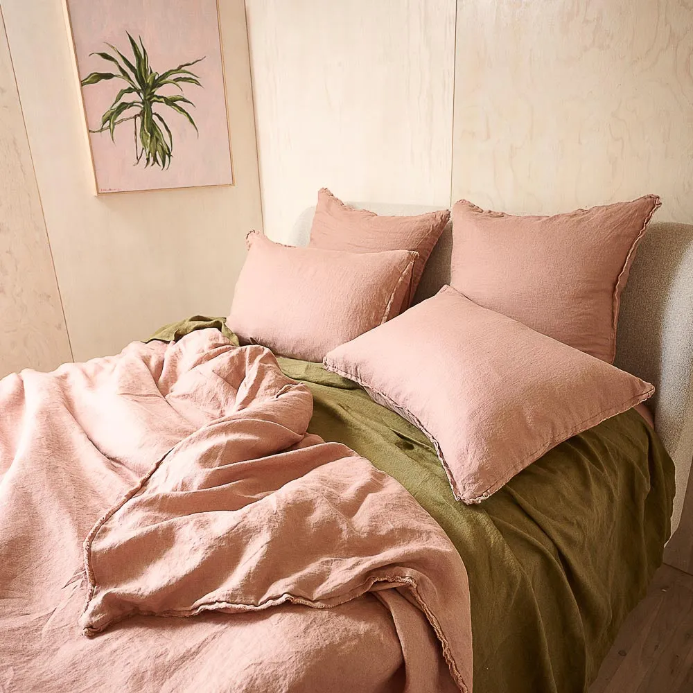 French Linen Duvet Cover - Lotus