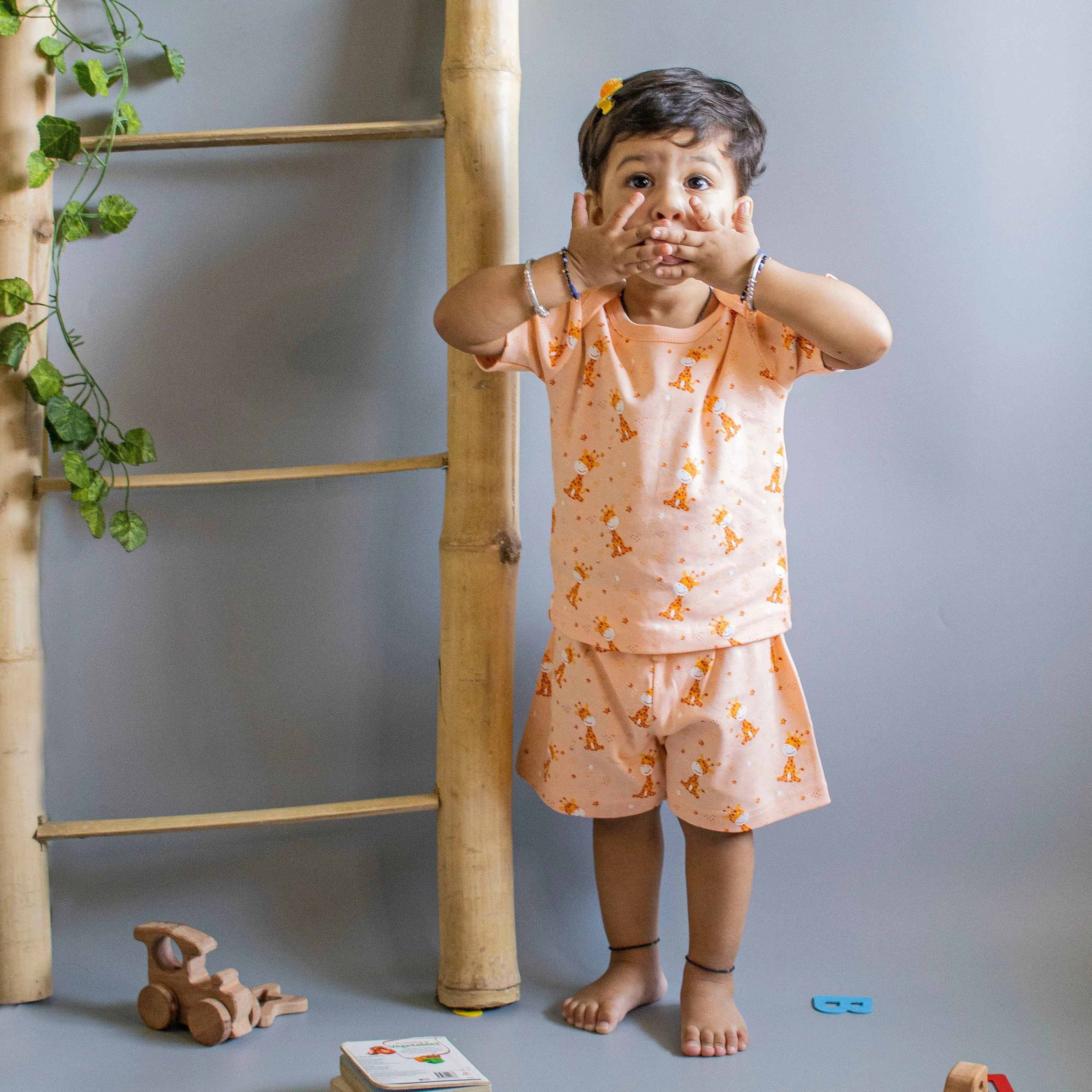 Giraffe T-Shirt With Shorts
