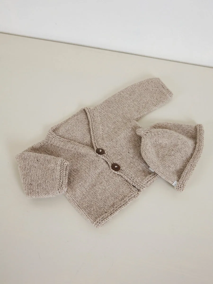 Hand Knitted Acorn Beanie