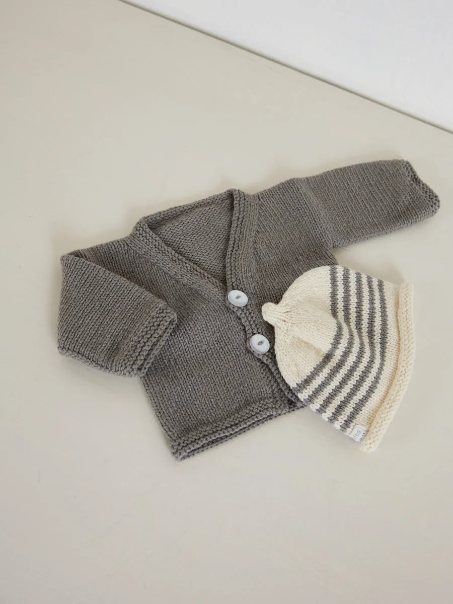 Hand Knitted Acorn Beanie