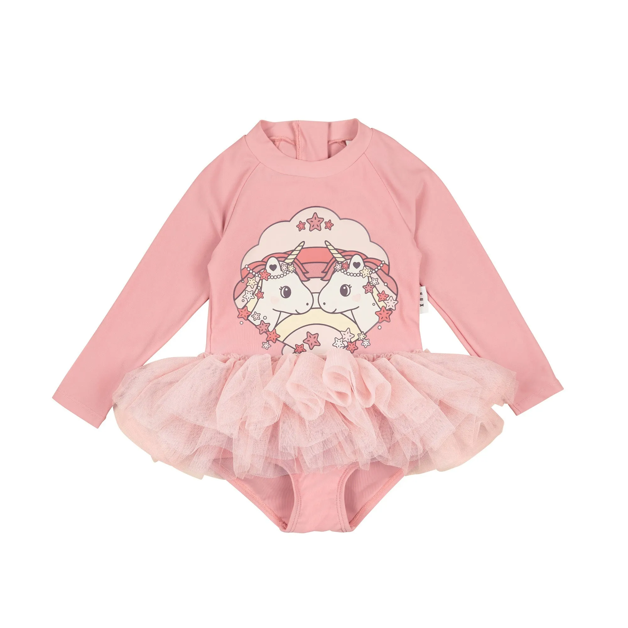 Huxbaby Seacorn Friends Ballet Swimsuit - Dusty Rose