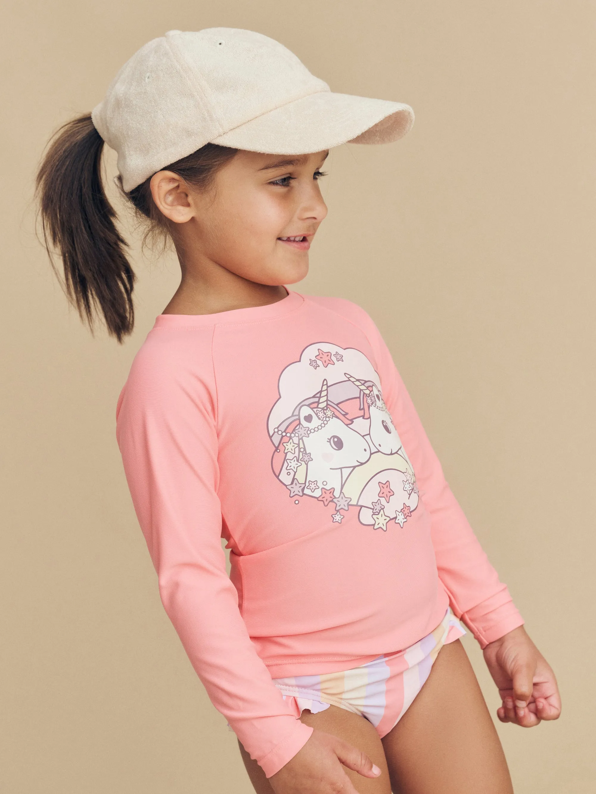 Huxbaby Seacorn Friends Swim Set - Coral   Multi