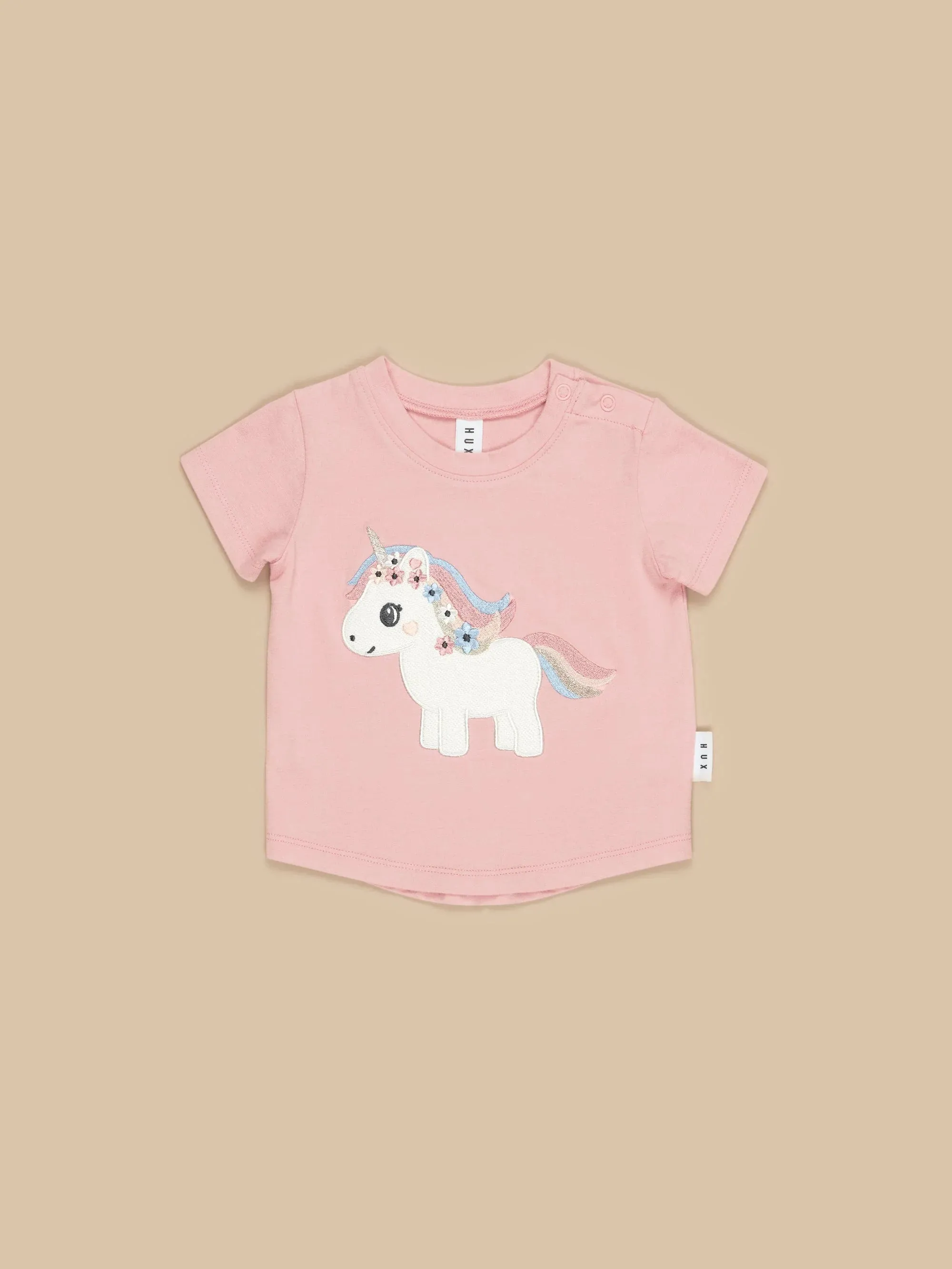 Huxbaby Unicorn Dusty Rose T-Shirt