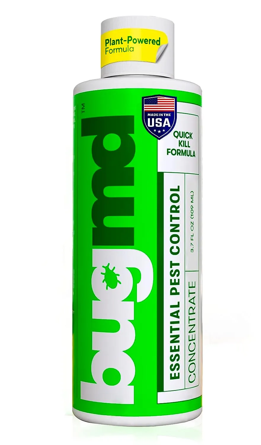 ITEM# 0170   BugMD Starter Kit - Essential Oil Pest Concentrate (2 Pack), Plant-Powered Bug Spray Quick Kills Flies, Ants, Fleas, Ticks, Roaches, Mosquitoes and More