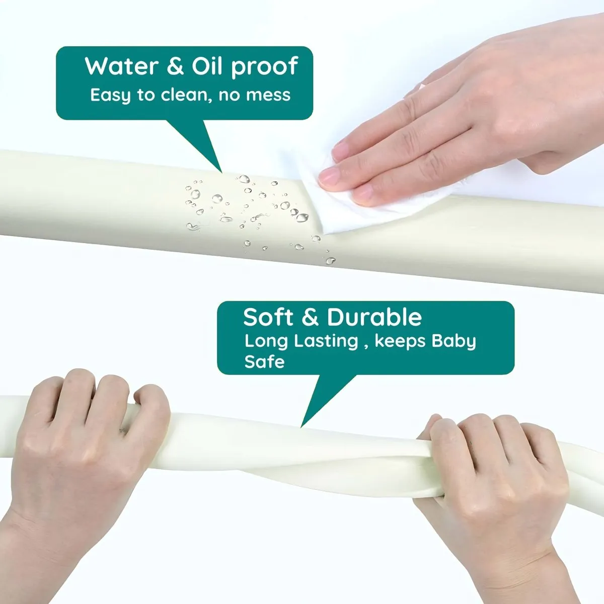 KidDough Baby Proofing Edge & Corner Protector for Kids- Extra Thick for Baby Safety