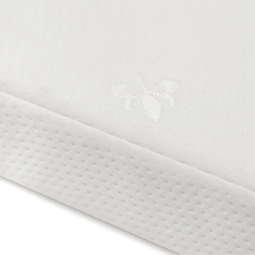 Kinderkraft Lunky Wooden Cot With Mattress White
