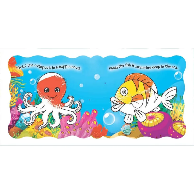 Magic Bath Books (A Set of 4 Books) : Children Picture Book Bath Book